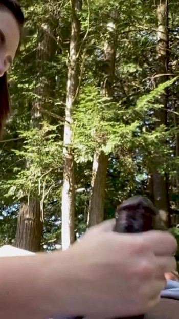 Captivating moment from "Can no one top her sloppy toppy?"