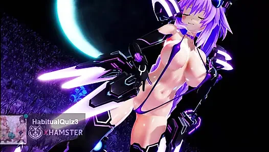 mmd r18 Purple Heart ILLELLA Hyperdimension Neptunia sexy dance ahegao ntr fuck hard dildo sex ahegao milf