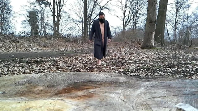 naked exhibition in forest