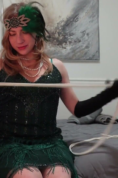 Stella Elle's Roaring '20s Self-bondage Seduction - POV Captive Fantasy Awaits!