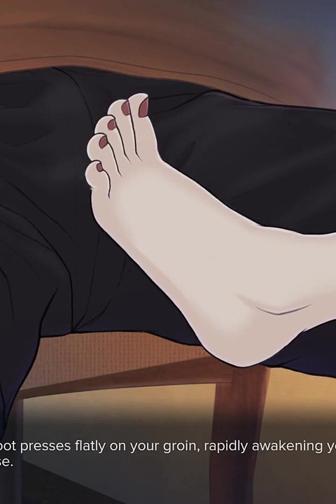Quickie a Love Hotel Story: Professor Giving Foot Job to Her Student in the Restaurant He Busted Nut in His Pants - Episode 6