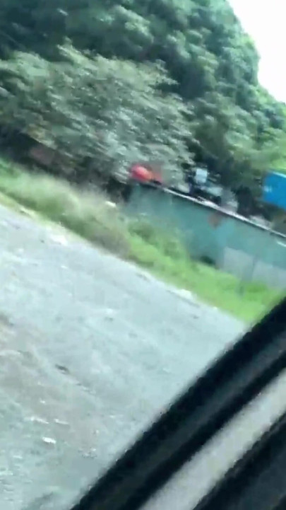 Emotional moment from "The naughty girl stopped the car and gave a blowjob and a handjob until she got a lot of cum for her"