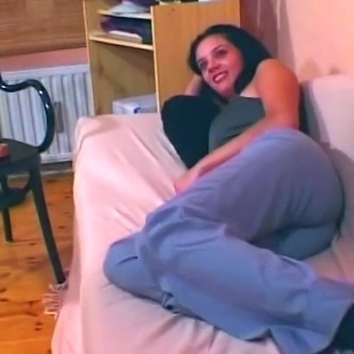 Smiling Slut Fingered Deep and Pounded Raw on Couch