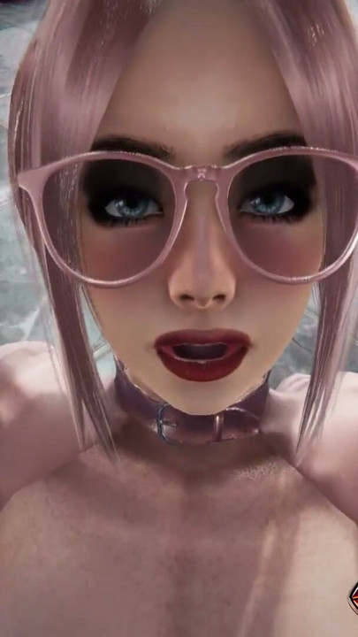 핑크색 3D 헨타이의 거유 캐롤라 애니메이션 소녀 - 유방 마사지 POV, 젖은 보지 핥기, 더블 홀 자위 장난감 | 클립 1