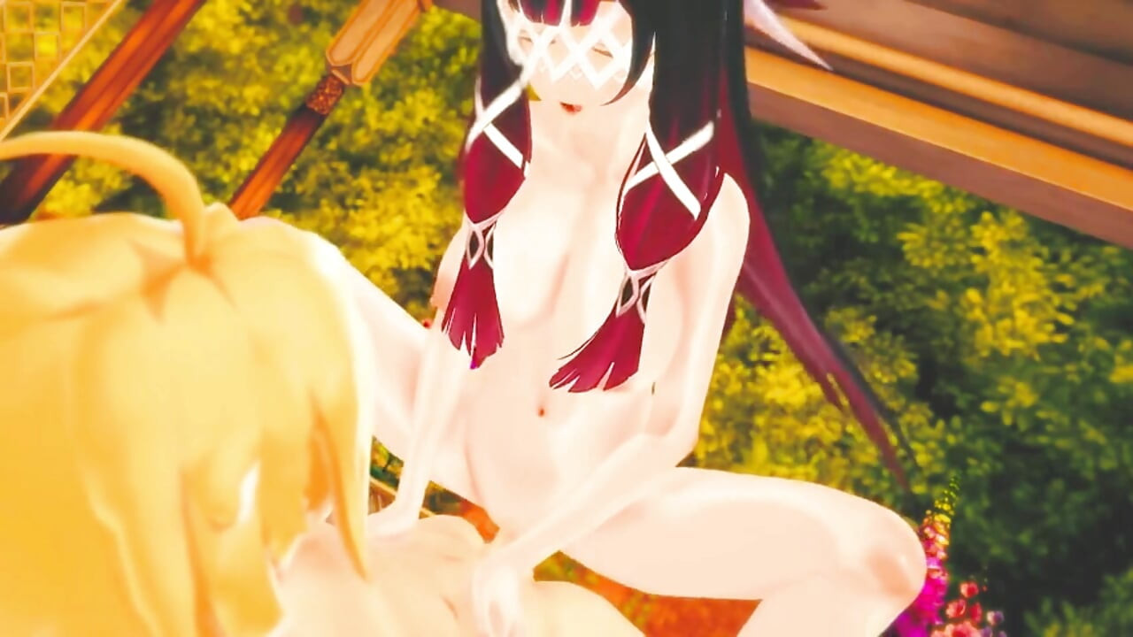 Impactul Genshin - Columbina scenă de sex dur cu Aether - animație 3D Hentai