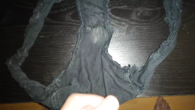 Cumming in my wife's dirty panties