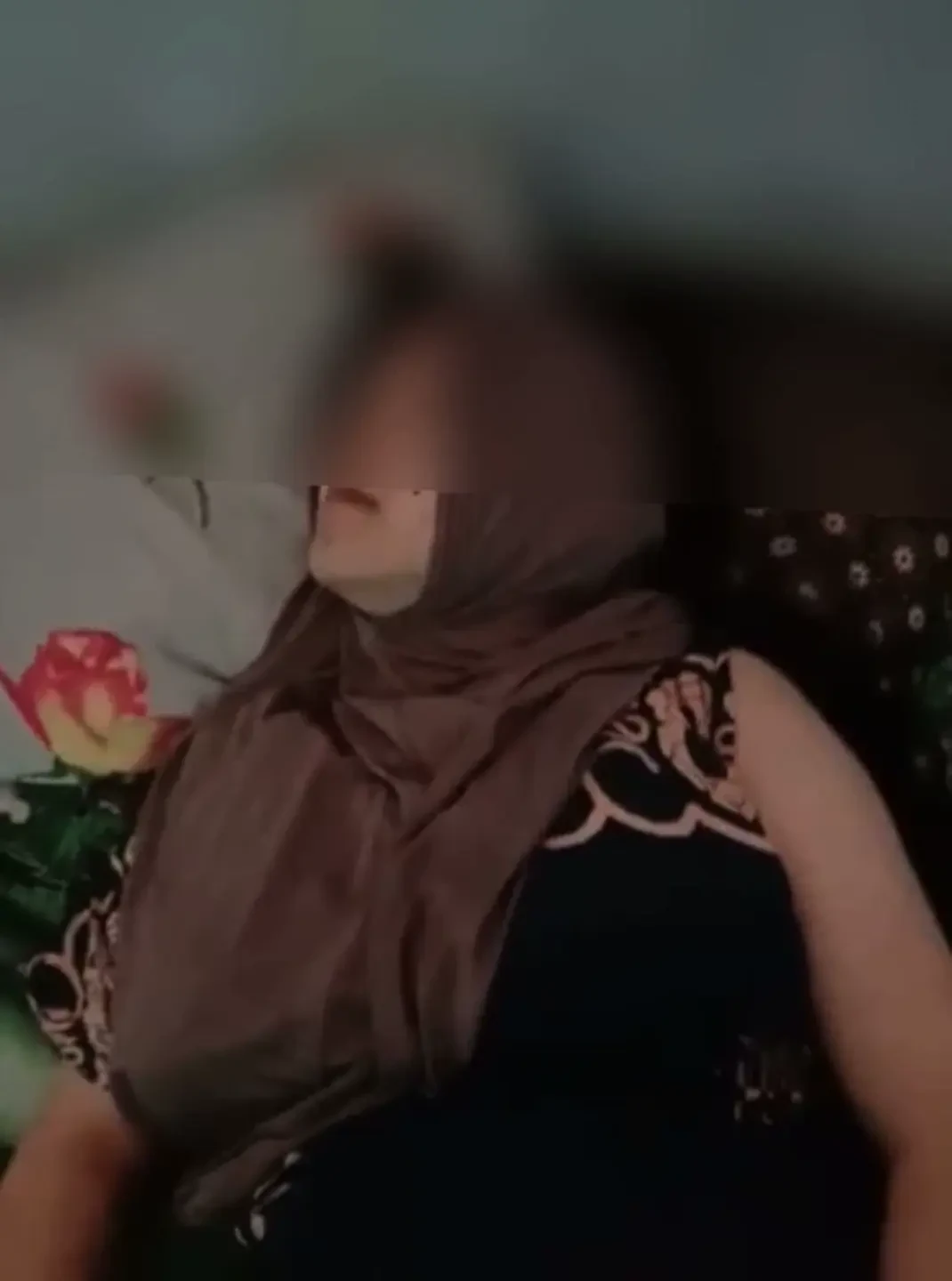 The sighing of a village girl in hijab is really very delicious part2