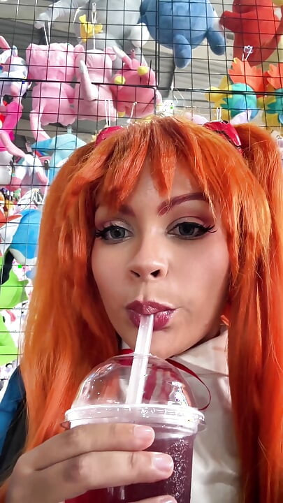 Asuka Cosplay i Podrigivanje Kompilacija Plug-suit i uniforma Debeljuškasta Crnkinja
