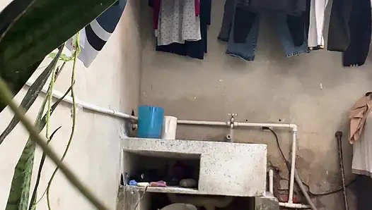 Secret passion in the backyard  Uncensored intimate moment