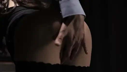 Beautiful and exciting BDSM sex - spanking, handcuffs, orgasm