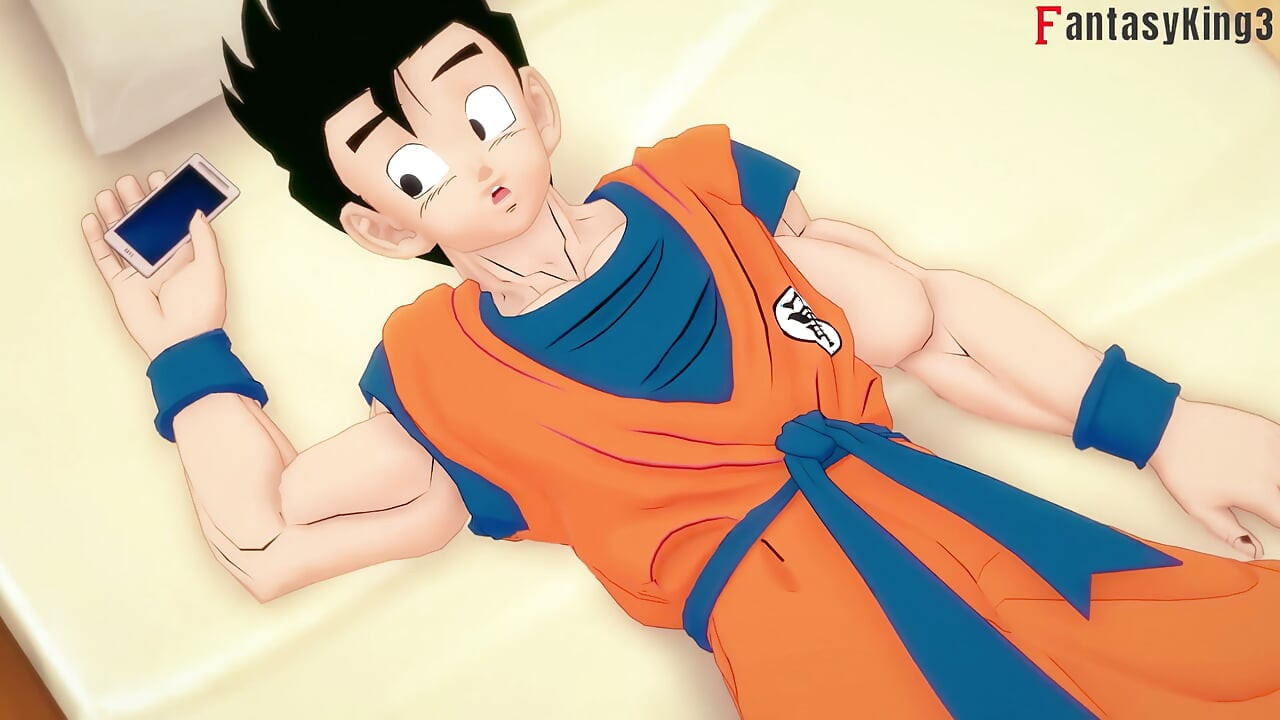Goku Videl'i tatmin etmiyor, bu yüzden Gohan ona yardım ediyor - Dragon Ball Zex Series