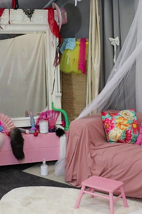 Sissy Playing with Herself Before Riding Mistress's Strapon
