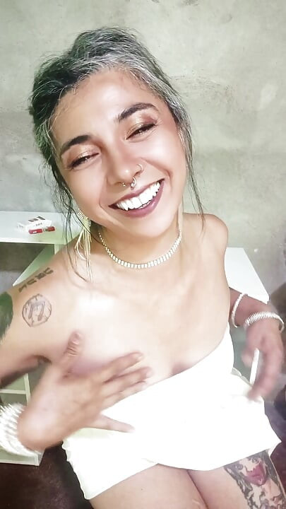 My Special Warm Cocktail in White Dress
