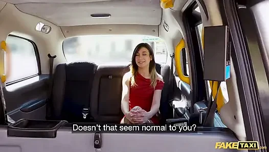 Rich bitch pays for taxi with you know what - Fake Taxi