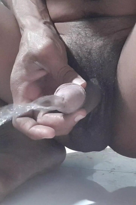 Pee Cock Black Bathroom Indian Man Handjob