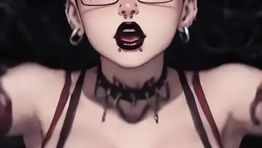 Anime ve çizgi film tarzında birden fazla videodan en ateşli anların süper fetiş derlemesi.