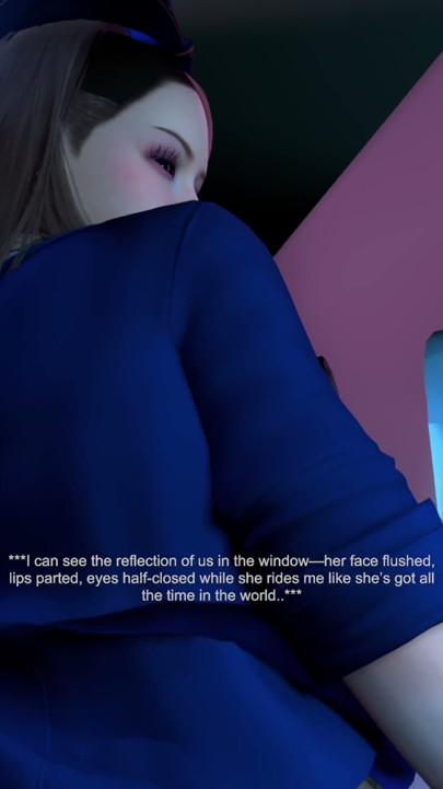 Fucking and cum inside a flight attendant with a perfect body - 3D Animation 4K | Clip 2
