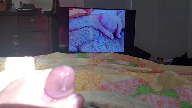 Super horny cumshot. Almost shot the lens.
