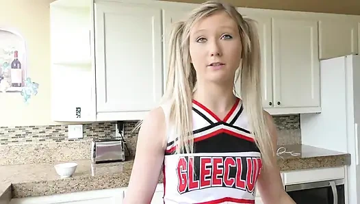 April Aniston Drinks Cum Out Of His Cock Like It's A Water Fountain!