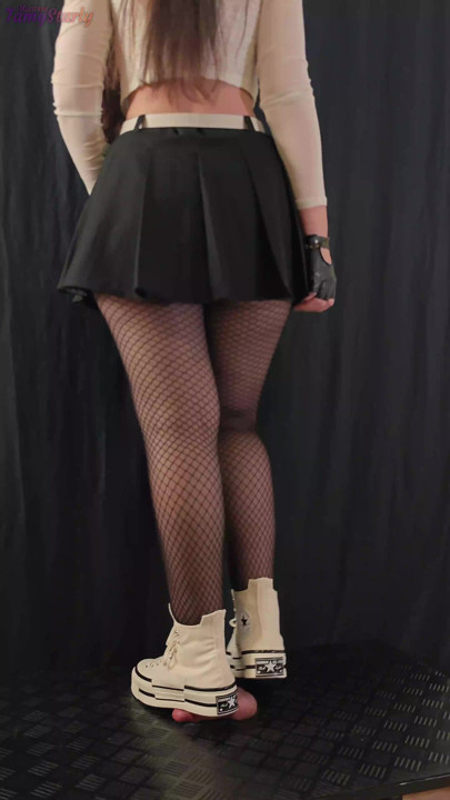 Girlfriend Full Weight Trampling in Platform Converse - Cock Balls Crush Trample, Shoejob, CBT, Bootjob, Stomping