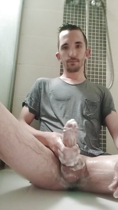 Handjob in the shower