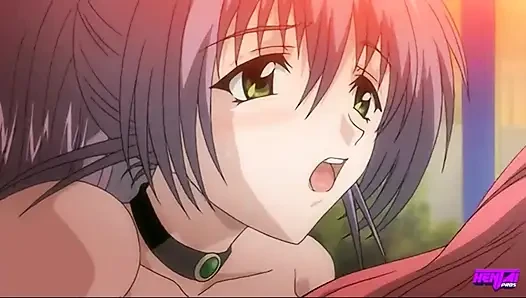 HENTAI PROS - ревность Hitomi превращается в удовольствие, поскольку она начинена надвое, и получает кримпай Akitoshi и Mina