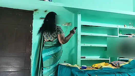 Tamil Stepaunty Was Watching TV Then I Had Hot Sex with Her