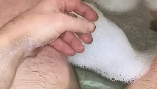 dans la baignoir