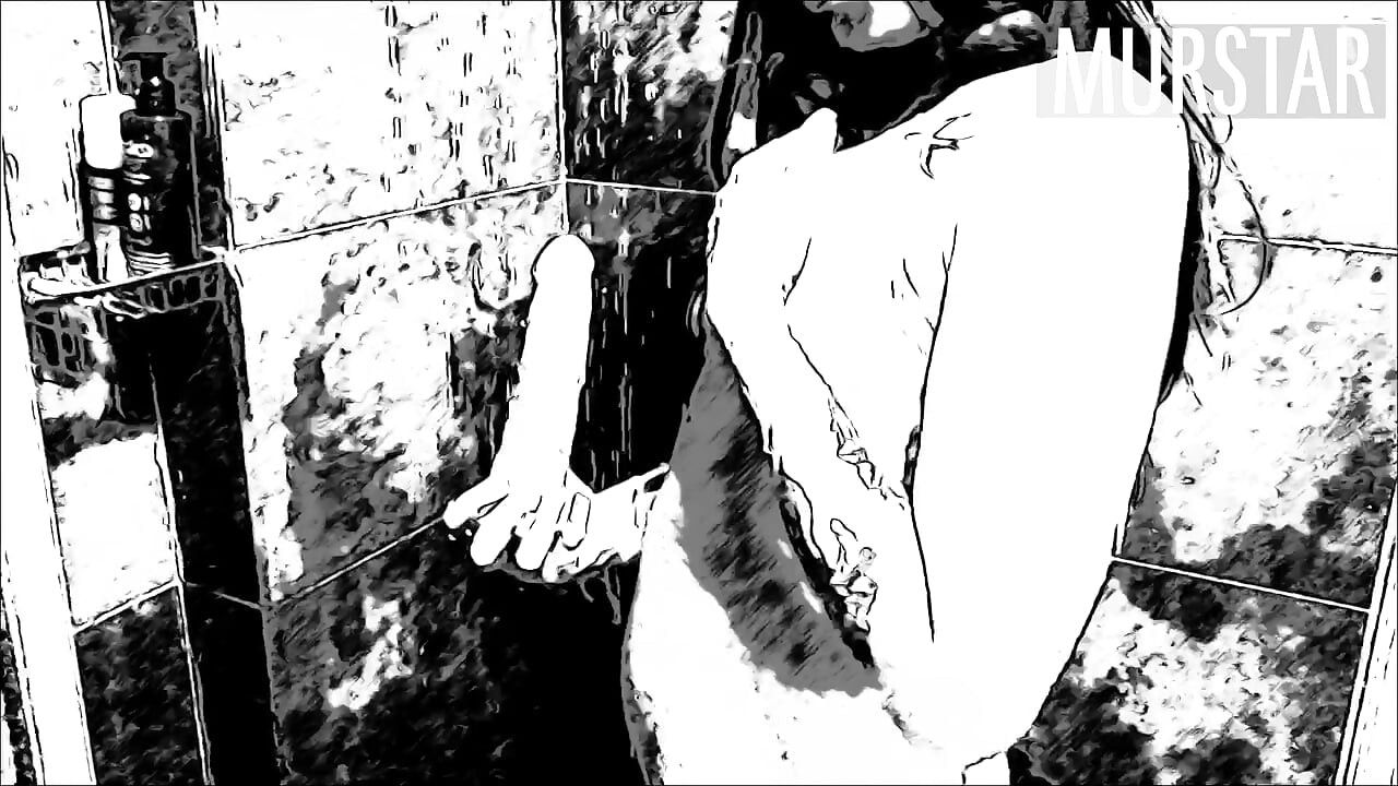 Djevojka iz crtića s dildom pod tušem...