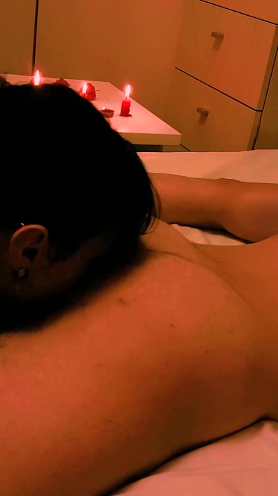 Key moment from "Relaxing thai nuru massage with happy ending - Blowjob"
