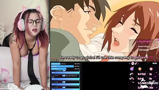 I Get So Turned On Watching Classic Hentai Lingeries That I Moan While My Fuck Machine Pounds Me