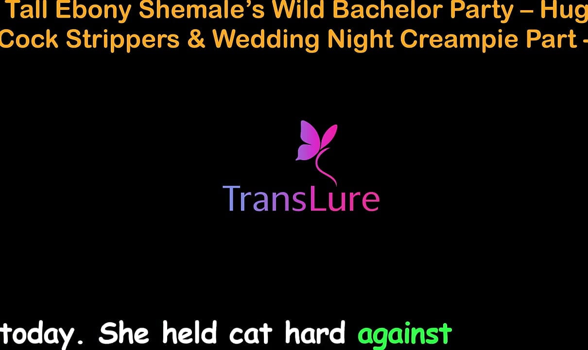 English Audio Sex Story - Tall Ebony Shemale's Wild Bachelor Party - Huge Cock Strippers & Wedding Night Creampie - 1