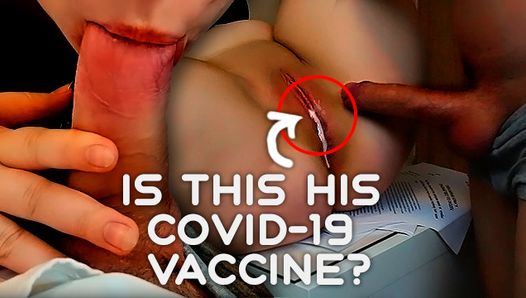 Czy twoja sperma jest szczepionką przeciw COVID, szefie? creampie cipki dla sekretarki
