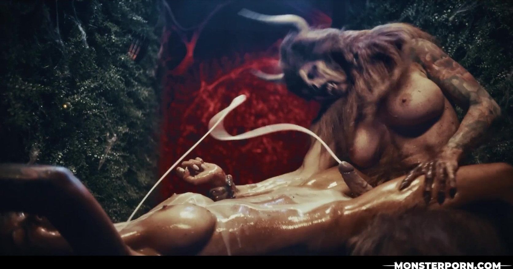 Monstruo sexo bdsm bondage parodia - Futa Minotaur en fantasía medieval folla nena caliente Ava Amira