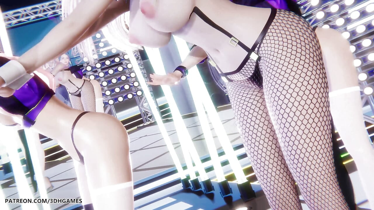 Red Velvet - Russian Roulette Ahri Evelynn Akali Σέξι Striptease League Of Legends Hentai Uncensored 4K 60Fps