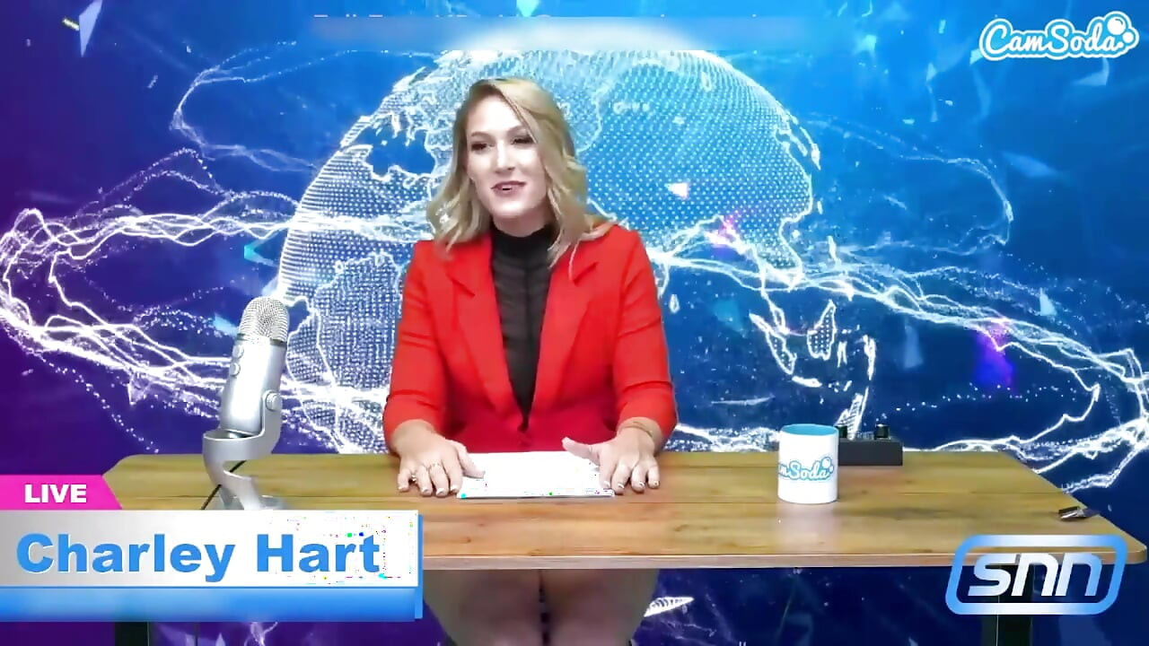 Hot MILF News Anchor Reads the News While Riding a Sybian
