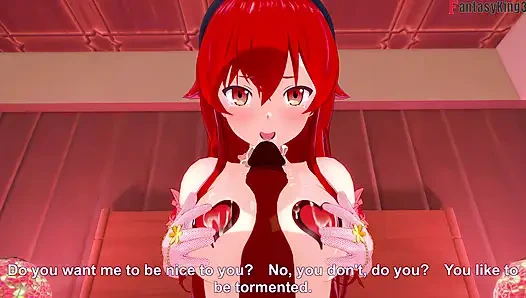 ErisEris первый большой черный член, пока жена наблюдает - Mushoku Tensei 5