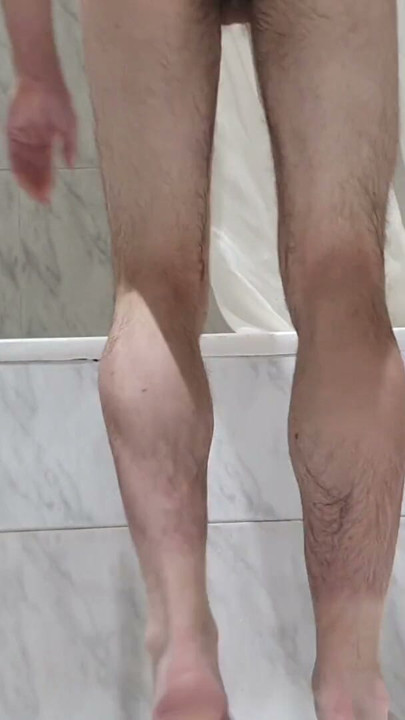 a man cleans his anus with deodorant and fucks himself with a dildo | Clip 1
