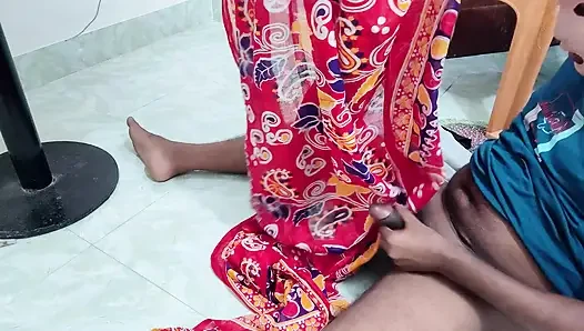 Under the table sex with My horny stepmom