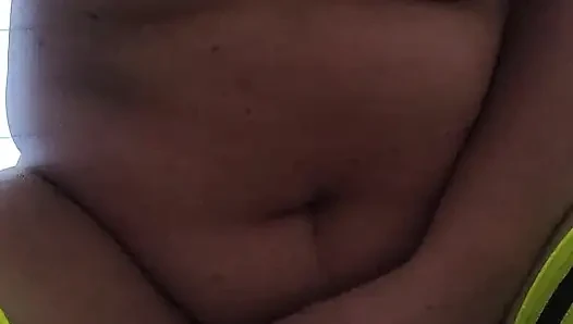 Orgasm control training: nipple clamps, wand on my cunt, panties in my mouth to keep myself quiet