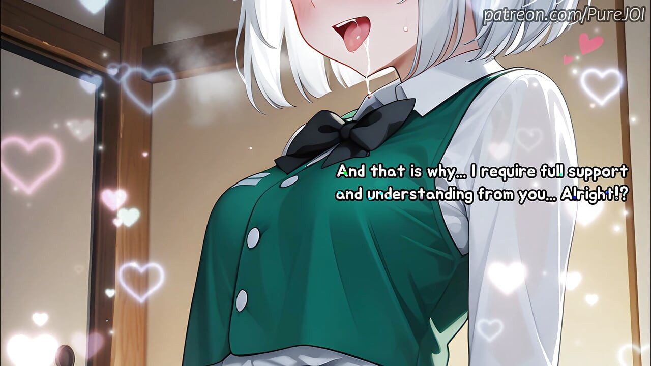 Horny Youmu οργανώνει ένα υπέροχο τρίο με τη Reisen (Sex JOI)