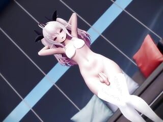 Enorme pik Futanari - sexy dans (3D Hentai)