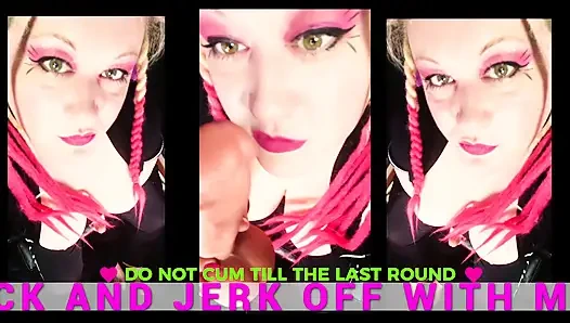 The jerk and lick a dick with Goddess Lana game