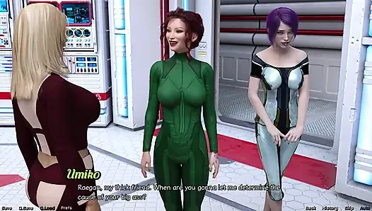 Stranded in Space - Stripper MILF Flashes Her Big Tits