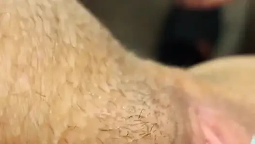She's on her period but nothing stops her, she loves my dick being everywhere...