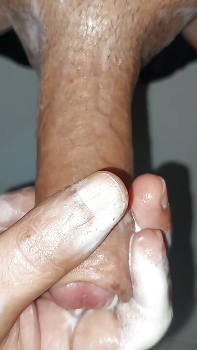 Stepdad and stepsister give me handjob in bathroom