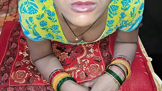 Indisches bhabhi-blowjob lutscht