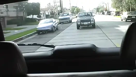 90s Hitchhiker Gets a Huge Facial and a Ride!