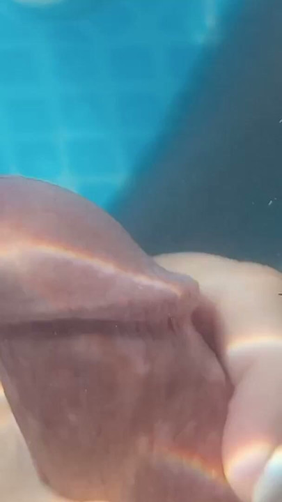 My Girlfriend plays with my ass and cock under water | Clip 1