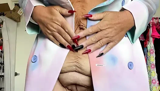 Greek Goddess Steph and a flamingo.